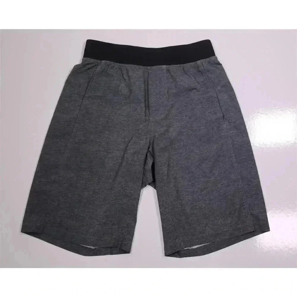 Lululemon T.H.E Shorts Linerless Heather Gray/Black 11" Inseam Men's Small - Picture 1 of 5
